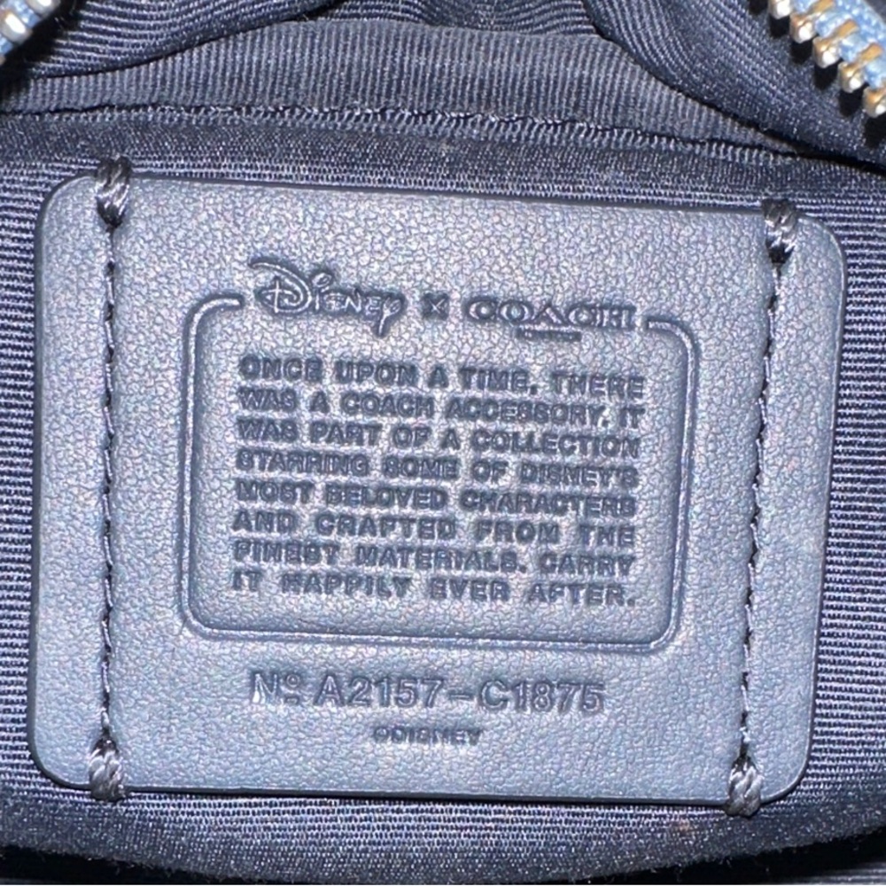 COACH x Disney Cinderella Pebbled Leather Cosmetic Pouch - Picture 6 of 6